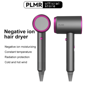 PLMR Ionizer Hair Dryer Negative Ion Moisturizing Hair Care To Reduce Bifurcations Constant Temperature Cold And Hot Wind Without Hair Injury